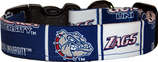 Gonzaga University Handmade Dog Collar