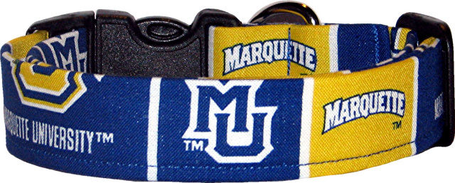 Marquette University Handmade Dog Collar