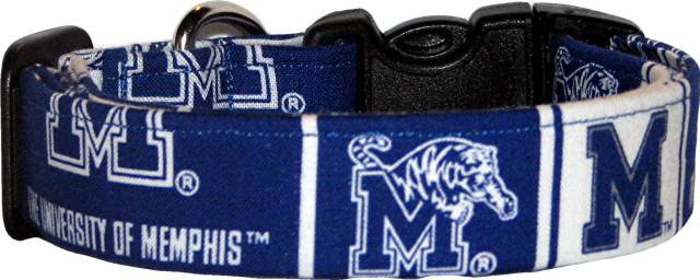 University of Memphis Handmade Dog Collar
