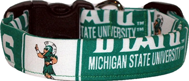 Michigan State Handmade Dog Collar
