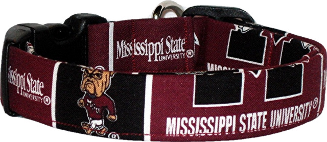 Mississippi State University Handmade Dog Collar
