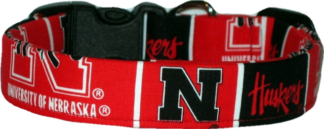 University of Nebraska Handmade Dog Collar