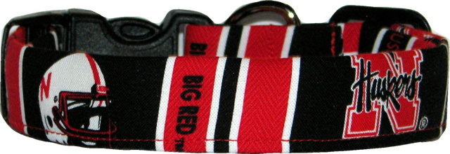 University of Nebraska #2 Handmade Dog Collar