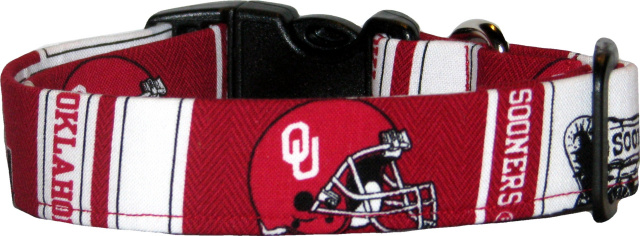 University of Oklahoma Handmade Dog Collar