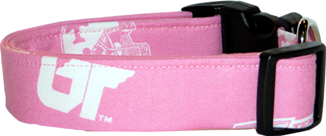 Pink University of Tennessee Handmade Dog Collar