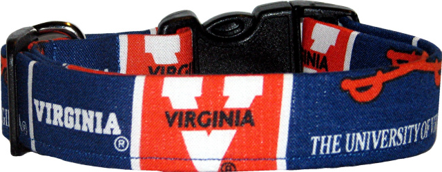 University of Virginia Handmade Dog Collar