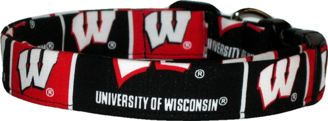 University of Wisconsin Handmade Dog Collar