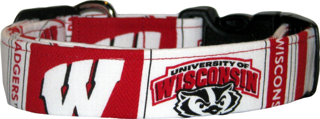 University of Wisconsin #2 Handmade Dog Collar