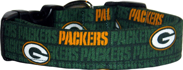 Green Bay Packers Mini Logo Dog Collar