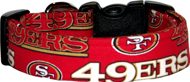 Red San Francisco 49ers Dog Collar
