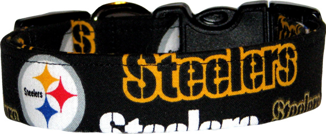 Pittsburgh Steelers Glitter Dog Collar