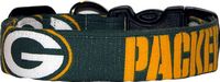 Green Bay Packers Logo Handmade Dog Collar