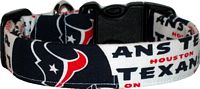 Houston Texans Handmade Dog Collar