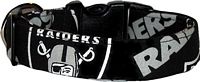 Black Oakland Raiders Handmade Dog Collar