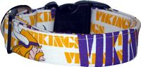 White Minnesota Vikings Handmade Dog Collar