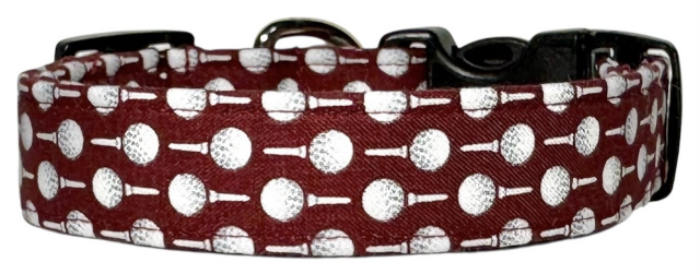 Black Strawberries & Polka Dots Dog Collar