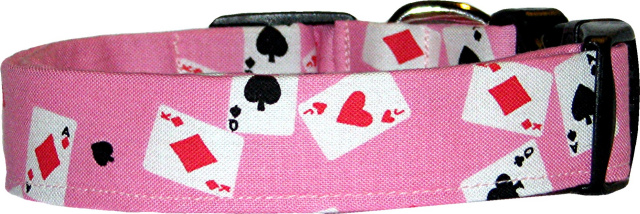Card Lovers Pink Dog Collar