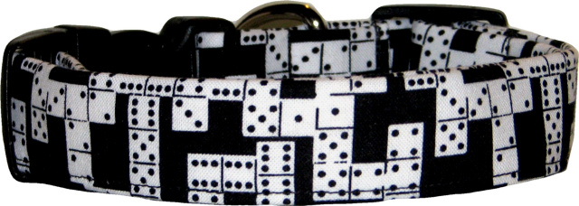 Mini Dominos Handmade Dog Collar