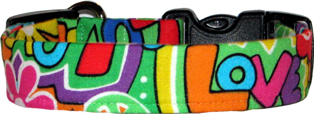70's Funky Hippie Handmade Dog Collar