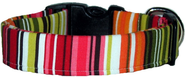 Good & Plenty Stripes Handmade Dog Collar