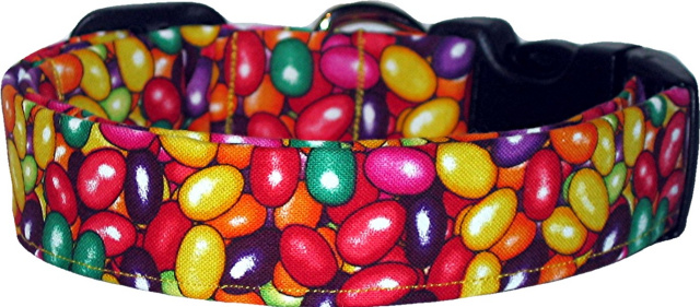 Vibrant Jelly Beans Handmade Dog Collar