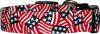 American Flag Collage Handmade Dog Collar