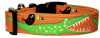 Bright Green Leopard Handmade Dog Collar