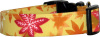 Metallic Autumn Leaves on Maize Yellow Custom Dog Collar