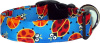 Silly Blue Ladybugs Handmade Dog Collar