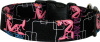 Black Pink Panther Handmade Dog Collar