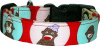 Sock Monkey Spotlight Handmade Dog Collar