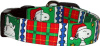 Christmas Plaid "Cartoon Dog" Handmade Dog Collar