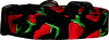 Black Chili Peppers #2 Handmade Dog Collar