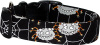 Silly Spiders on Black Handmade Dog Collar