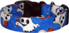 Cute Ghosts Blue Handmade Dog Collar