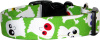 BIg Silly Ghosts on Lime Dog Collar