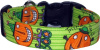 Silly Pumpkins Lime Handmade Dog Collar