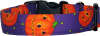 Purple Jack O'Lanterns #2 Handmade Dog Collar