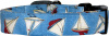 Sailboats on Blue Handmad