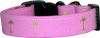 Pink & Gold Palm Trees Dog Collar