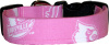 Pink University of Louisville Handmade Dog Collar