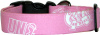 Pink University of North Carolina Handmade Dog Collar