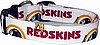 White Washington Redskins Handmade Dog Collar