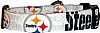 White Pittsburgh Steelers Handmade Dog Collar