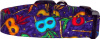 Purple Mardi Gras Masks Handmade Dog Collar