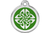 Celtic Knot Enamel Engraved Dog Tag