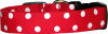 Red & White Polka Dots Handmade Dog Collar