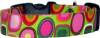 Vibrant Blocks on Lime Handmade Dog Collar